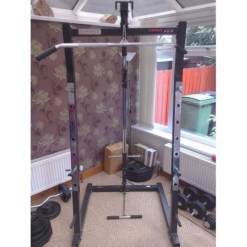 Marcy heavy duty half rack with high and low pulleys