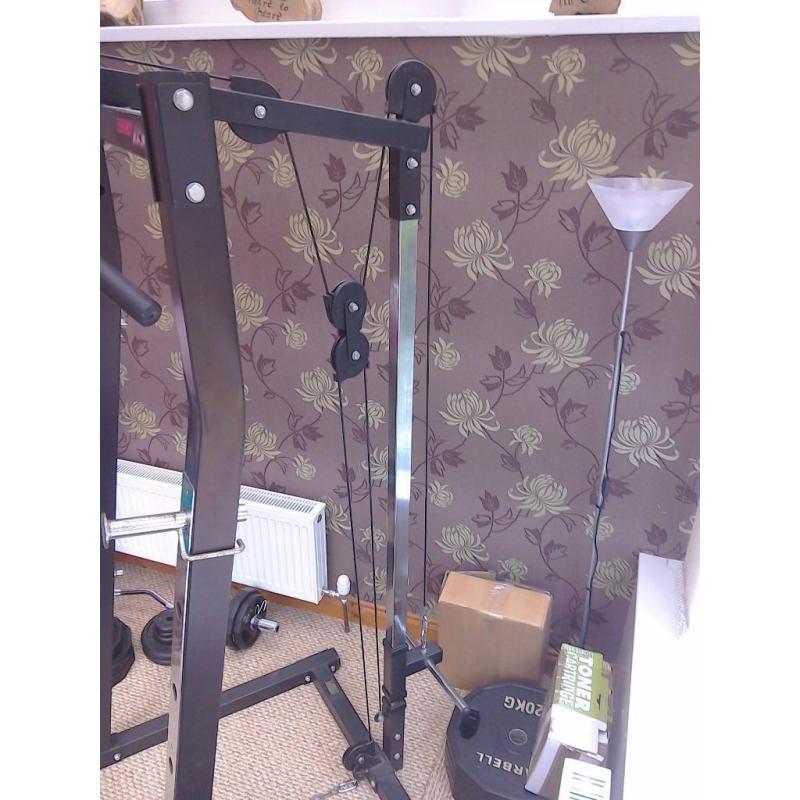 Marcy heavy duty half rack with high and low pulleys