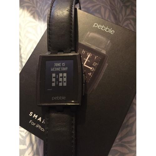 Apple iPhone 6 and pebble steel watch