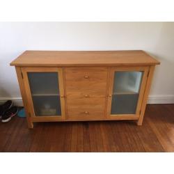 Solid oak cabinets Can be sold separately