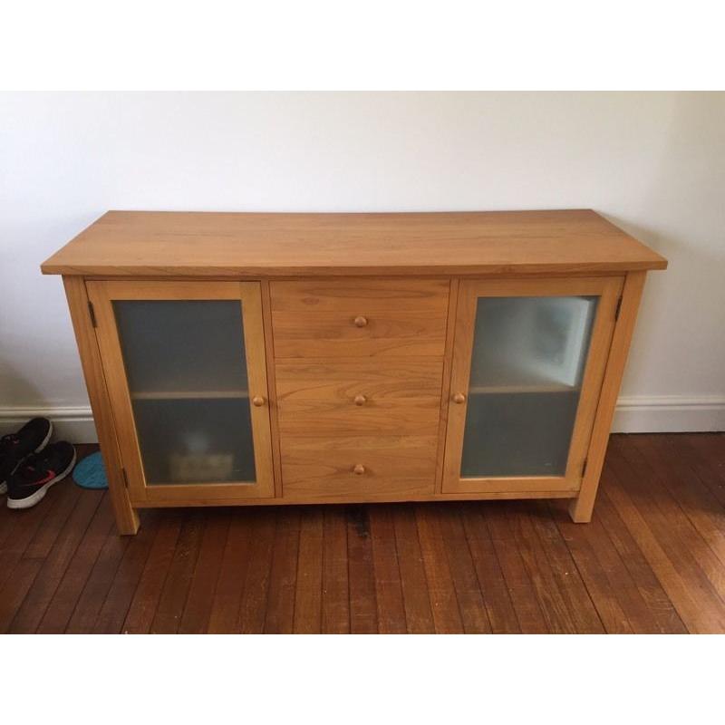 Solid oak cabinets Can be sold separately