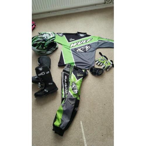 Full boys mx kit