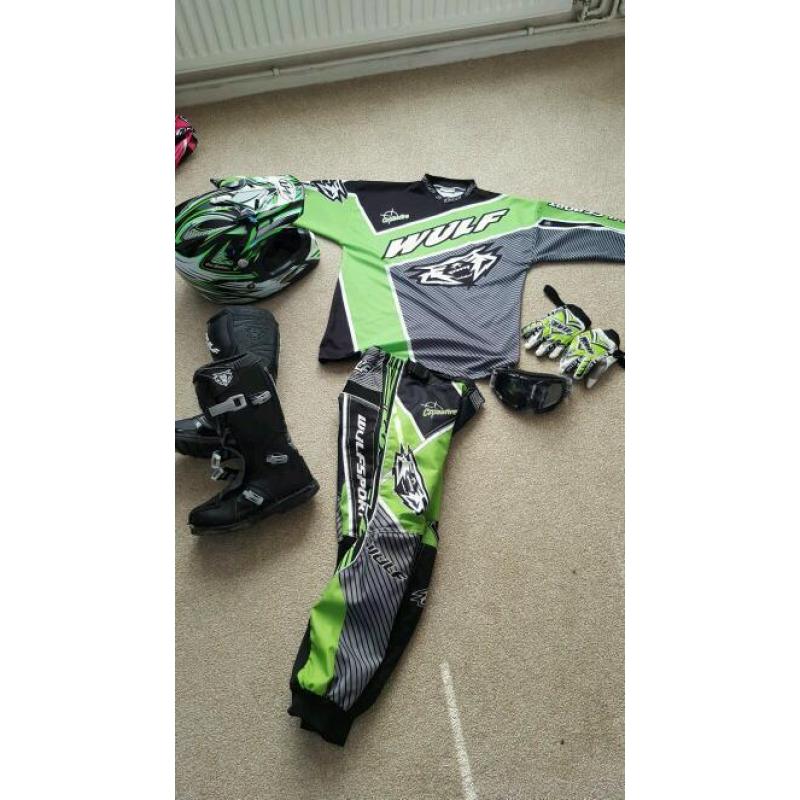 Full boys mx kit