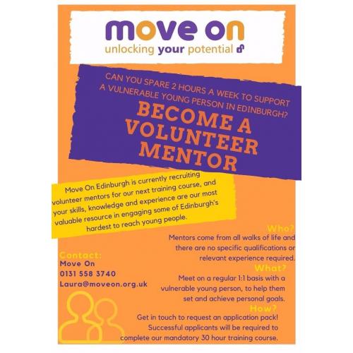 Can you spare 2 hours a week to support a vulnerable young person in Edinburgh?