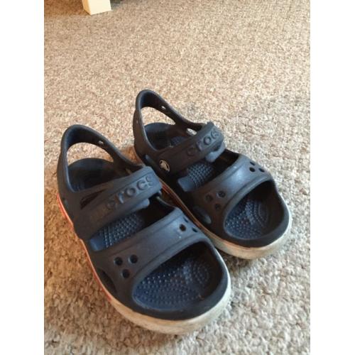 Boys croc sandals infant size 9