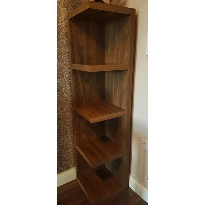 Next Mode dark walnut corner unit