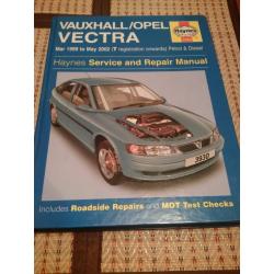 Haynes manual-Vauxhall Vectra Mar 99-May 02 (T reg onwards)