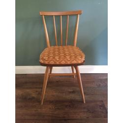 Vintage Original blue label 391 Ercol chair complete with cushion.