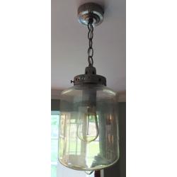 JOHN LEWIS "CHRISTOPHE" SMOKED GLASS PENDANT LIGHT