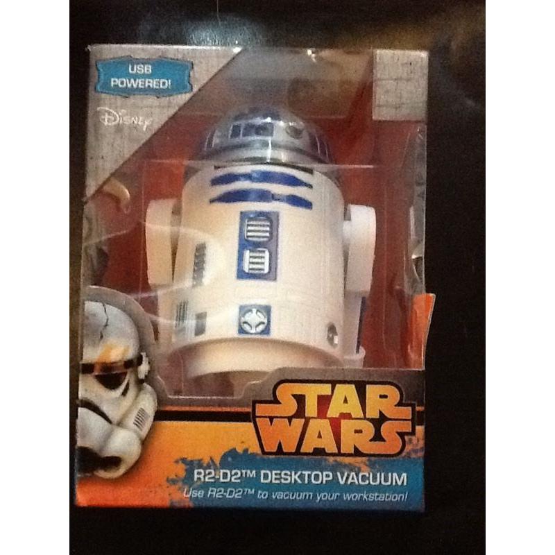Disney Star Wars R2D2 desktop vacuum - new