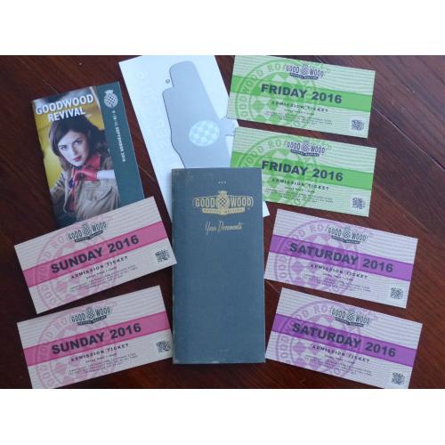 Goodwood Revival 2016 Weekend Pair of Tickets