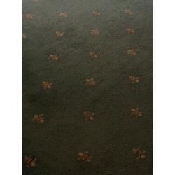 CARPET 18' x 11' - pale Green with small yellow design.