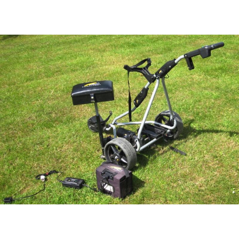 Powakaddy All Terrain Electric Golf Trolley with Seat