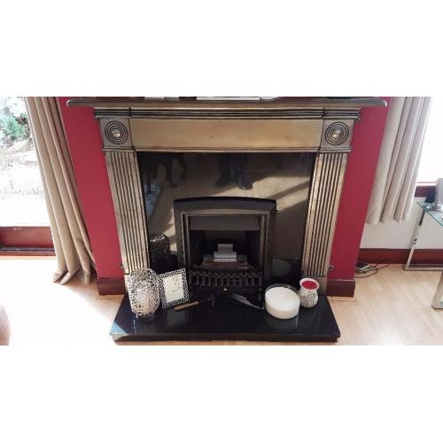 Gas fire and surrounding