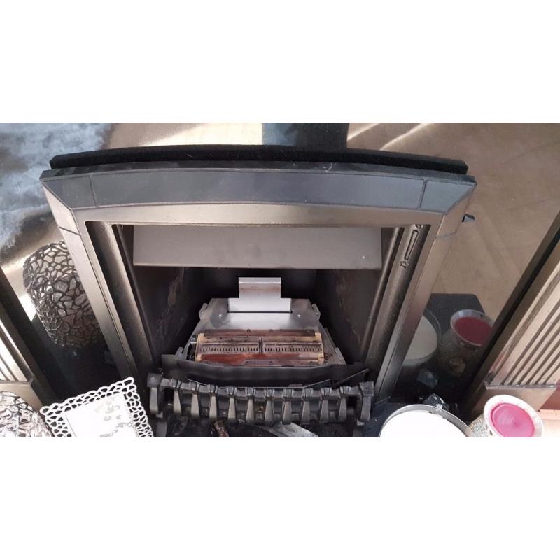 Gas fire and surrounding