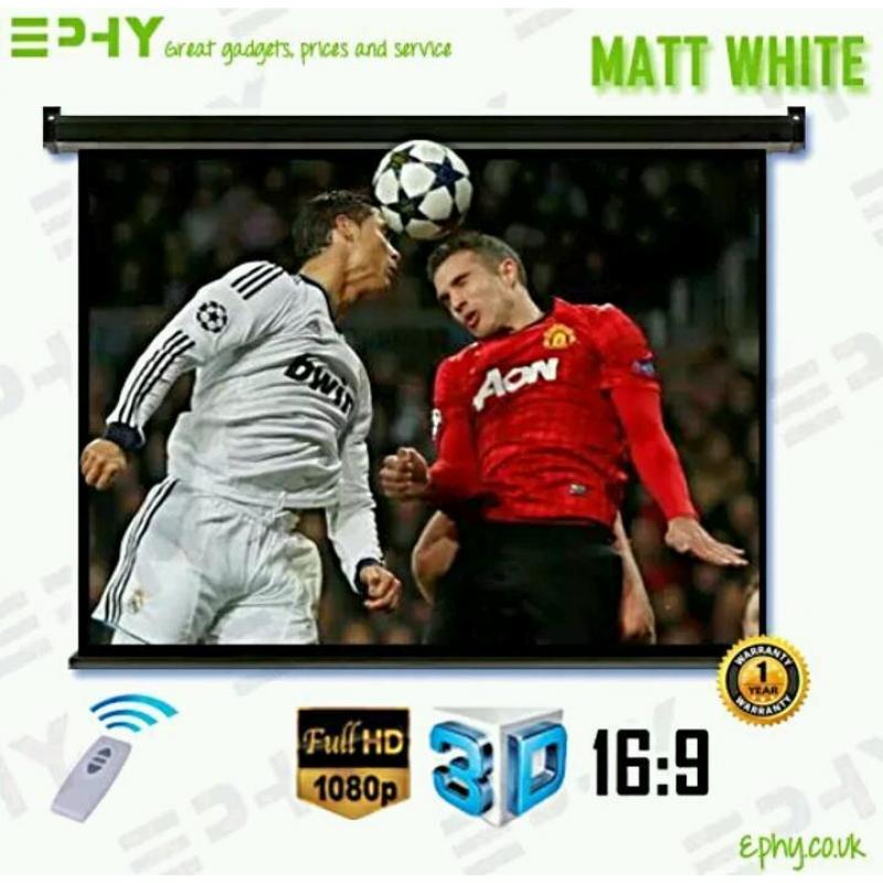 Projector Screen electric 72 inch