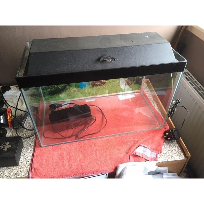 90 litre fish tank with filter