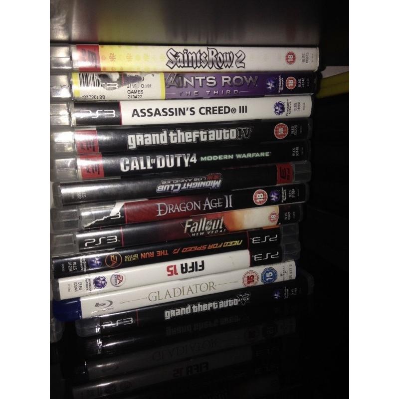 PS3 2 controllers 9/10 games