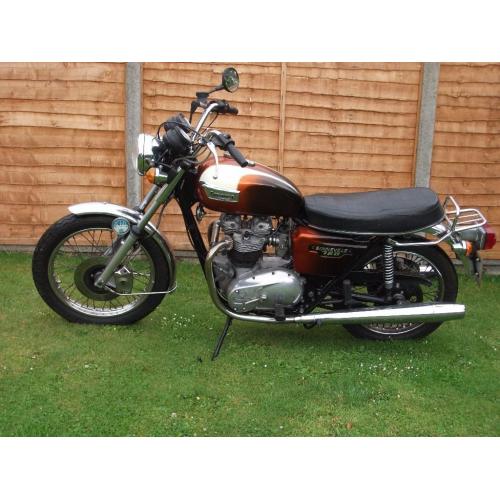1981 triumph bonneville t140 750cc kick start model