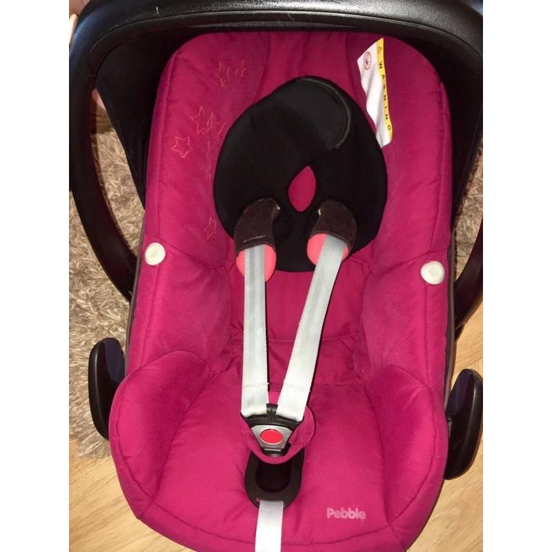 Maxi cosi pebble with rain cover