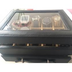 Set of watches in leather (Fossil) presentation box