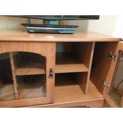Corner TV unit (wood, not veneer)
