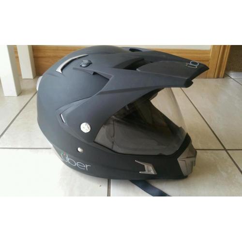 Motorbike helmet trail tour type