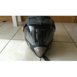 Motorbike helmet trail tour type