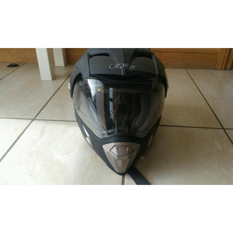 Motorbike helmet trail tour type
