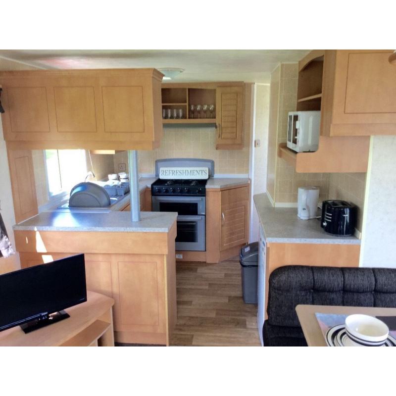 Bargain 3 bed static including all 2016 site fees. Borth, Aberystwyth in mid-Wales