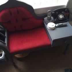 Telephone table seat shabby chic retro vintage