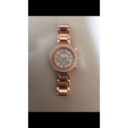 Michael kors ladies rose gold watch