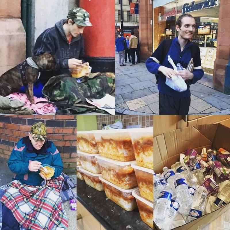 Homeless or anyone in need food drive in Manchester