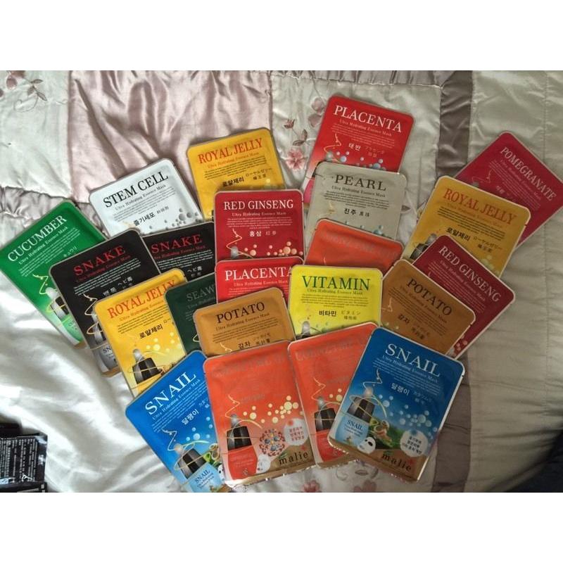 Big bundle of FACEMASKS and blackhead removers over 100