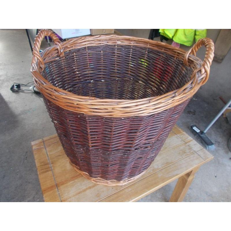 Large fireside basket.