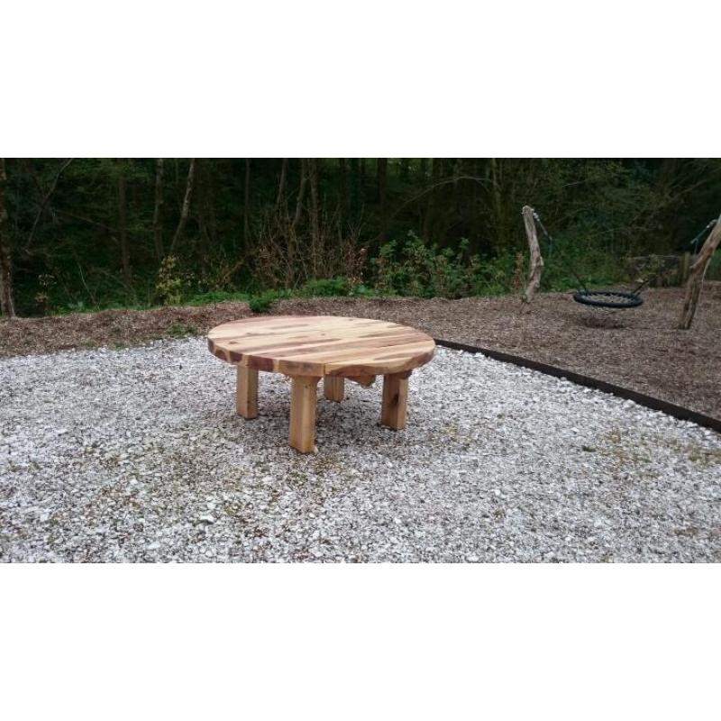 Railway sleeper table garden furniture seat bench sleepers oak table