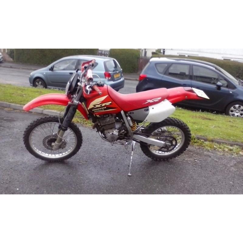 Honda XR250 2001 enduro new mot very low mileage VGC