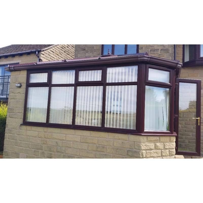 ****SOLD**** Conservatory for sale. Dark Brown wood effect UPVC. Good condition ****SOLD ****