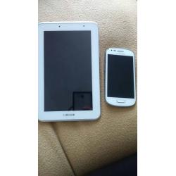 Tablet and phone