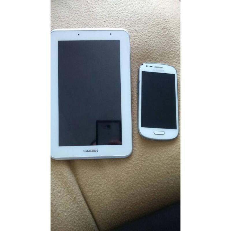 Tablet and phone