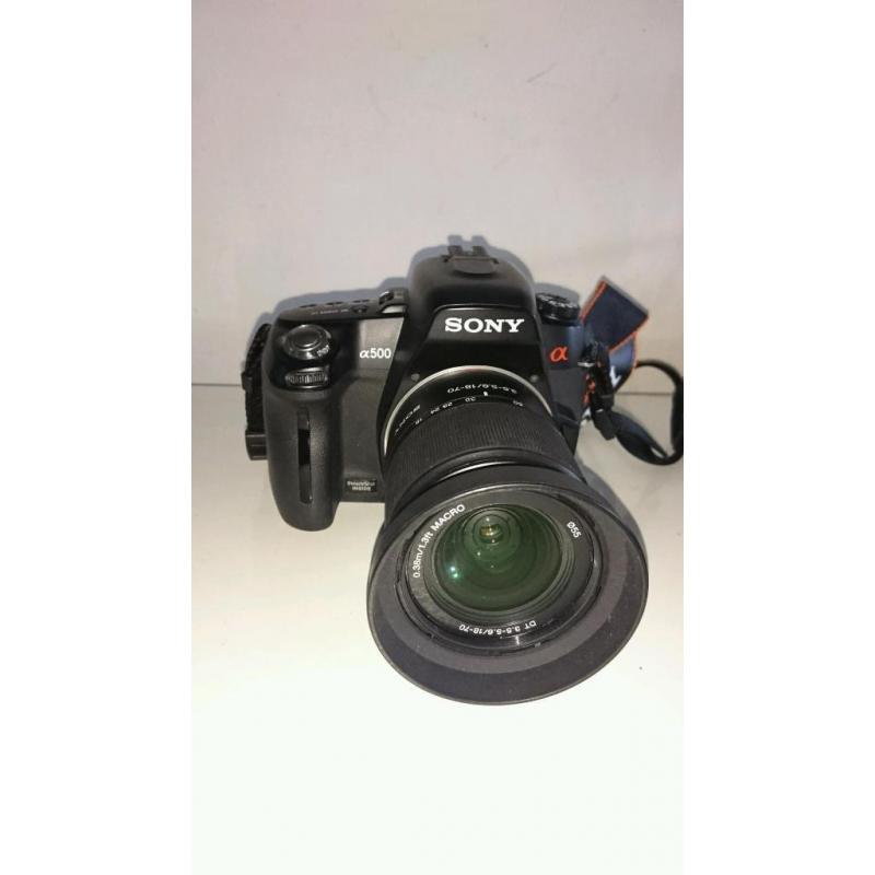 Sony a500 dslr with 18-70mm lens