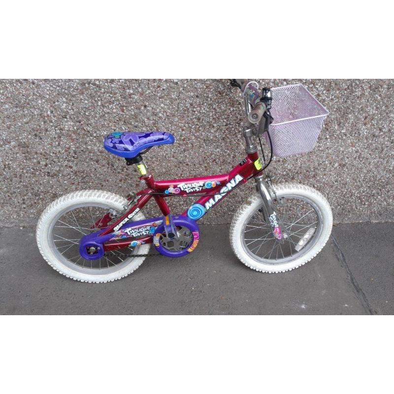 Girl Bike- first one after stablizers (no basket as per photo)