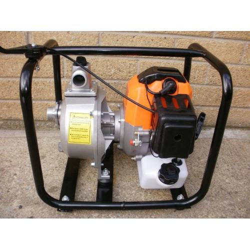 2-Stroke Mini Petrol Water Pump fish pond pool sprayer wiper tank flood horse 4 donkey submersible