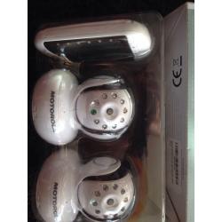 Motorola MBP36/2 wireless baby monitor with 2 cameras