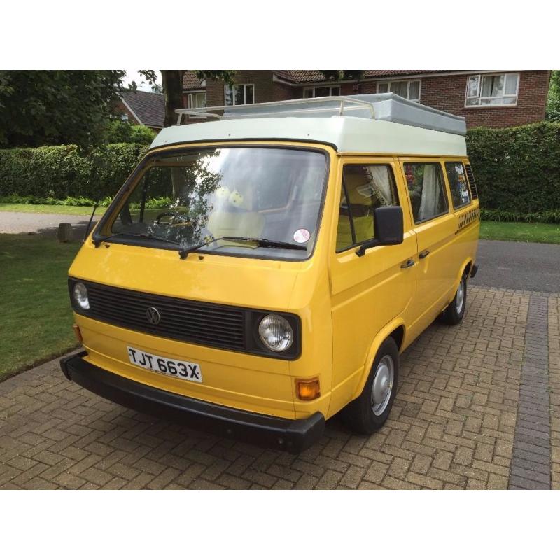 1981 VW T25 2.0 Air-Cooled CI Autohomes Campervan 4-Berth in Yellow