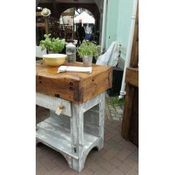 Bespoke pine kitchen butchers chopping block/ kitchen island
