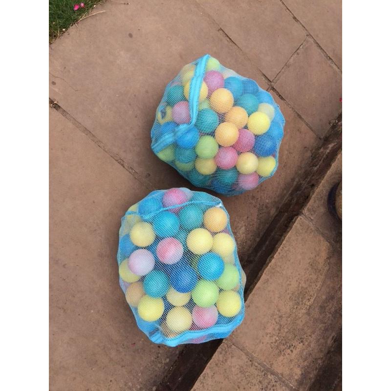 Free to collector two bags of kids plastic play balls