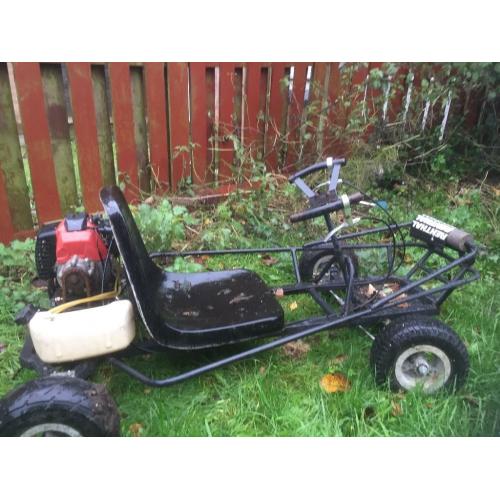 Petrol go kart runs just needs some tlc ideal for young kids