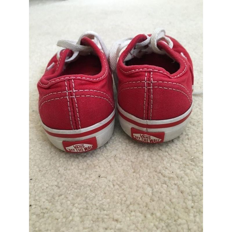 Toddler Vans Sneakers size 6uk