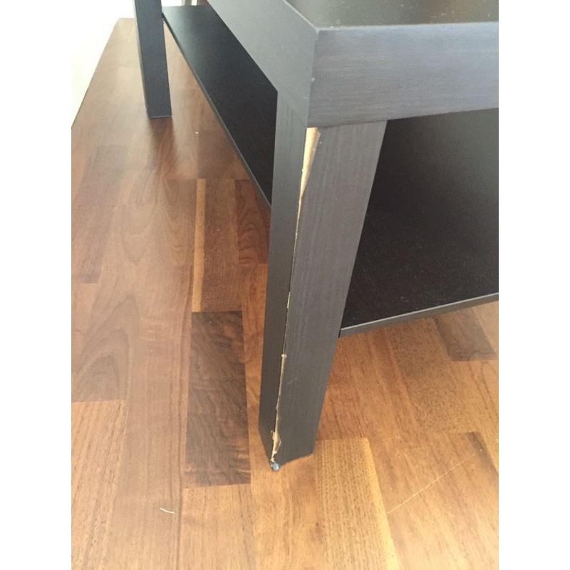 Black IKEA coffee table